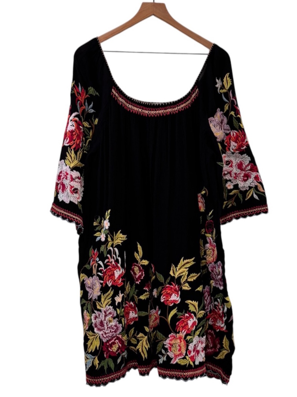 Sundance Keiko Blooms Embroidered Dress Bohemian Style